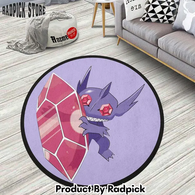 Sableye round rug custom pokemon anime rug floor mats  rp5959523